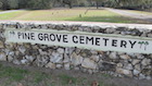 pine grove cemetery sign